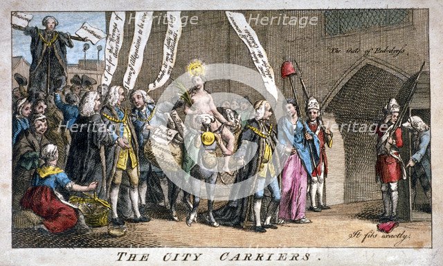 'The City carriers', 1769. Artist: Anon