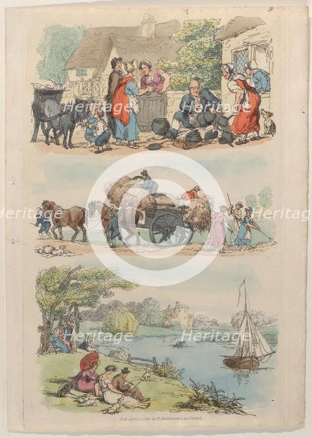 Plate 9, from "World in Miniature", 1816., 1816. Creator: Thomas Rowlandson.