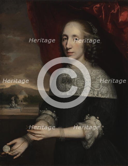 Portrait of a lady, 1660-1679. Creator: Jacobus Levecq.