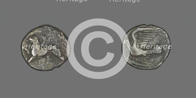 Hemidrachm (Coin) Depicting a Chimera, 400-300 BCE. Creator: Unknown.
