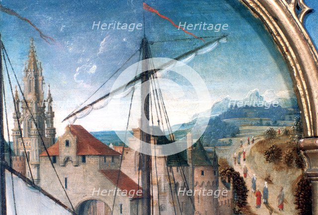 'St Ursula Shrine, Departure from Basle', Detail, 1489. Artist: Hans Memling