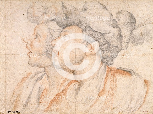 Two Youths' Heads, ca 1590. Artist: Procaccini, Camillo (1561-1629)