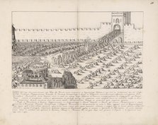 Ceremonial procession. From: Augustin von Meyerberg and his travel  to Russia, 1661-1662. Creator: Meierberg (Meyerberg), Augustin, von (1612-1688).
