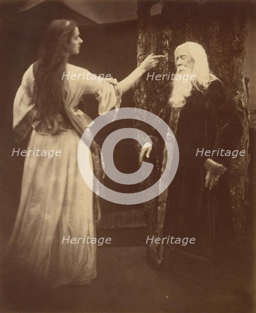 Vivien and Merlin, 1874. Creator: Julia Margaret Cameron.