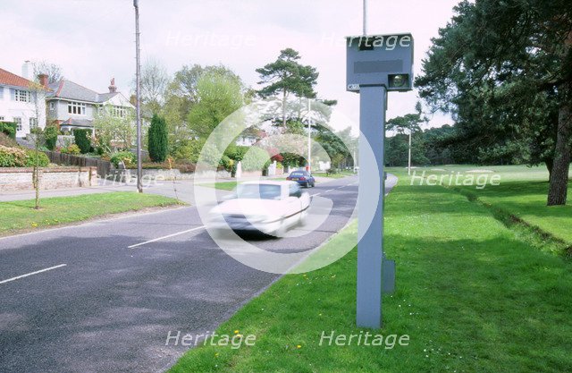 Speed Camera and traffic. Artist: Unknown.