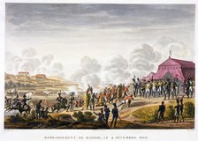 The bombardment of Madrid, Spain, 4th December 1808. Artist: Edme Bovinet