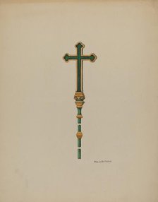Processional Cross, c. 1936. Creator: William Hoffman.