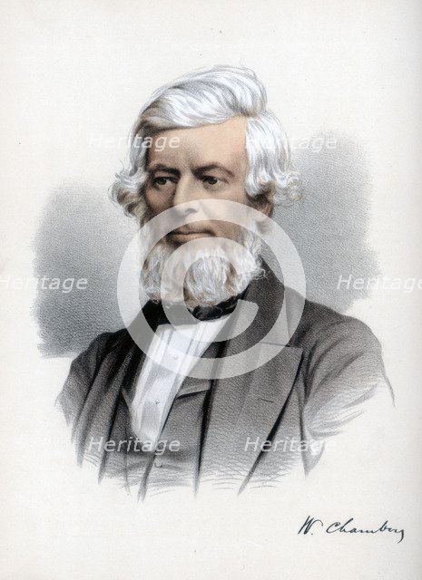 William Chambers of Glenormiston, Scottish publisher and politician, c1890.Artist: Cassell, Petter & Galpin