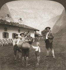 'Bavarian Mountaineers, Germany', 1898.  Creator: Works and Sun Sculpture Studios.