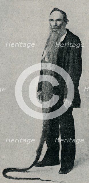 'The Longest Beard on Record', 1896, (1910). Artist: Unknown.