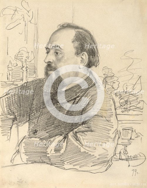 Portrait of Savva Ivanovich Mamontov (1841-1918), 1879.