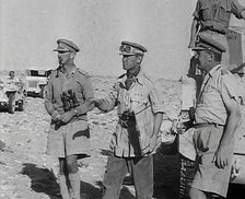 British Officers at El Alamein, 1942. Creator: British Pathe Ltd.