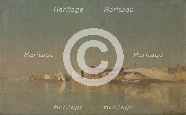 A View of Cairo, late 19th-early 20th century. Creator: Camille Wauters.