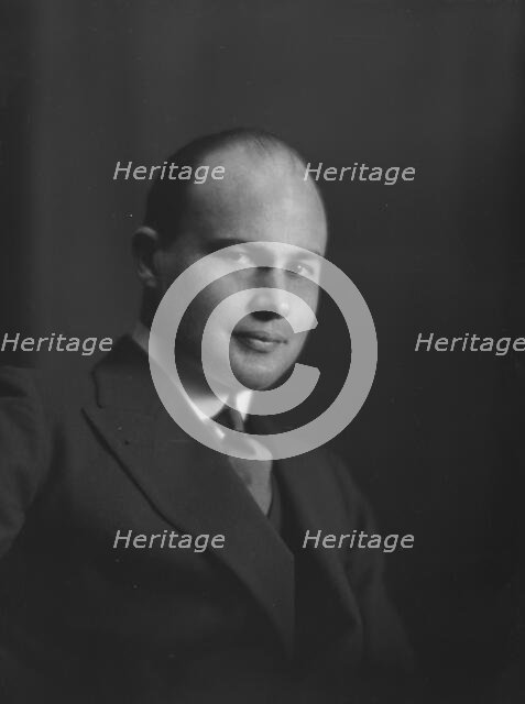 Nichols, J. Brooks, Mr., portrait photograph, 1916 or 1917. Creator: Arnold Genthe.