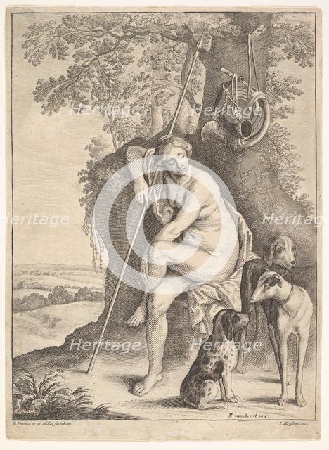 Seated figure of Diana the huntress, 1625-77. Creator: Paulus Potter.