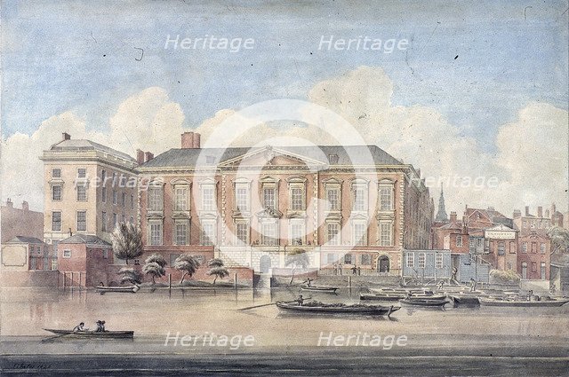 Fishmongers' Hall, London, 1826. Artist: G Yates