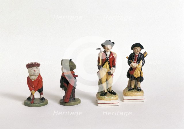 China figures, c1900-1918. Artist: Unknown