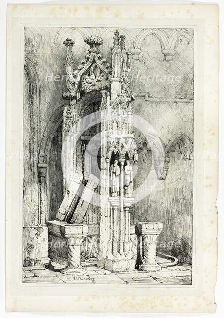 At Rattisbone, 1833. Creator: Samuel Prout.