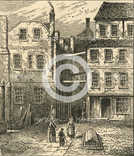 'Goldsmith's Tomb in 1860', (1897). Creator: Unknown.