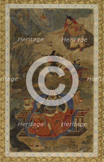 Mahasiddhas Shavaripa and Dharikapa, c1600. Creator: Unknown.