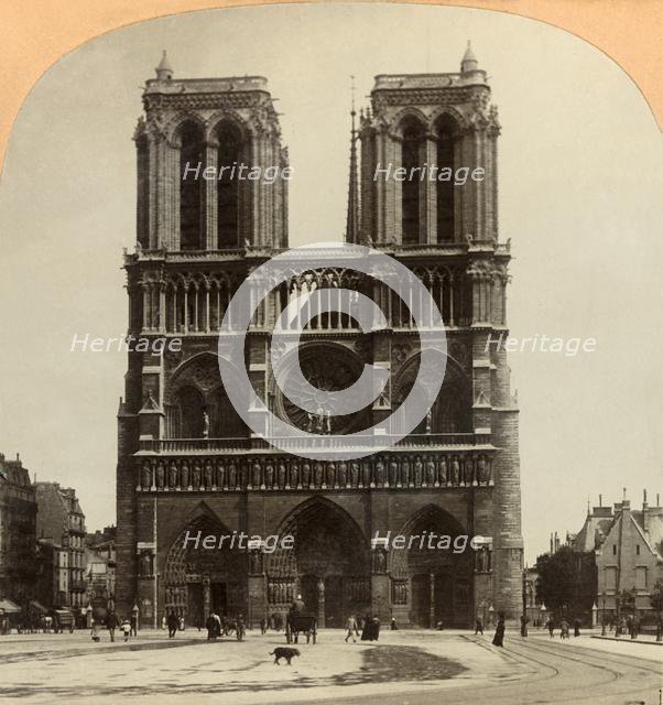 'Notre Dame, Paris, France', 1897. Creator: Keystone View Company.