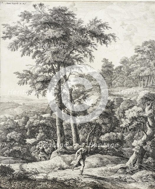 Apollo and Daphne, between circa 1650 and circa 1660. Creator: Anthonie Waterloo.
