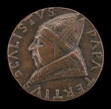 Callistus III (Alfonso de Borja, 1378-1458), Pope 1455 [obverse]. Creator: Andrea Guacialoti.