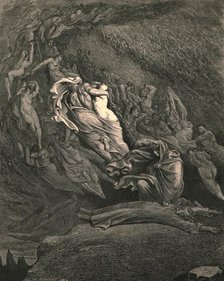 'I through compassion fainting, seem'd not far from death, c1890.  Creator: Gustave Doré.