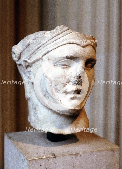 Bust of Seleucus I Nicator, Macedonian general, c4th-3rd century BC. Artist: Unknown