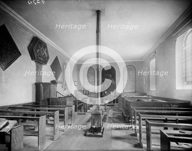 Interior of St Nicholas Church, Kingsey, Buckinghamshire, c1860-c1922. Artist: Henry Taunt