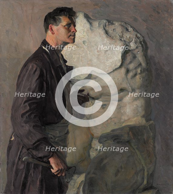 Portrait of the sculptor Ivan Dmitriyevich Shadr (1887-1941), 1934.