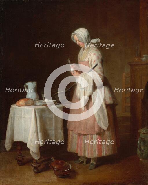 The Attentive Nurse, 1747. Creator: Jean-Simeon Chardin.