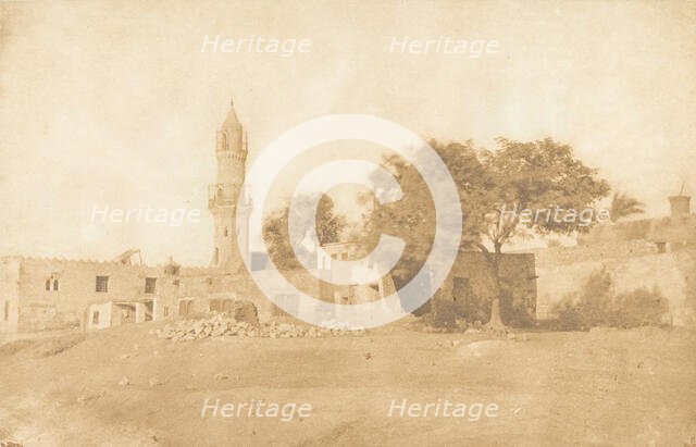 Vue prise à Béni-Souef, 1850. Creator: Maxime du Camp.