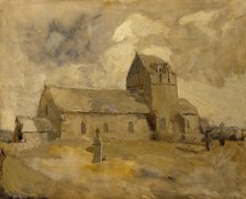 Village Church and Cemetery, Brittany, n.d. Creator: Frank Edwin Scott.