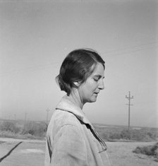 Mrs. Bartheloma, three years from Nebraska farm, Nyssa Heights, Malheur County, Oregon, 1939. Creator: Dorothea Lange.