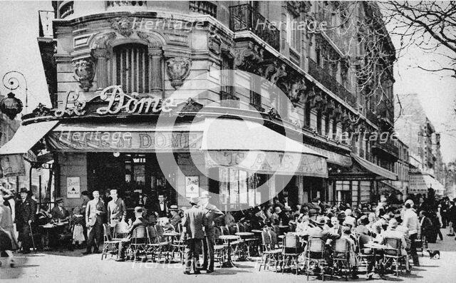 Le Dôme, Boulevard du Montparnasse. Creator: Anonymous.