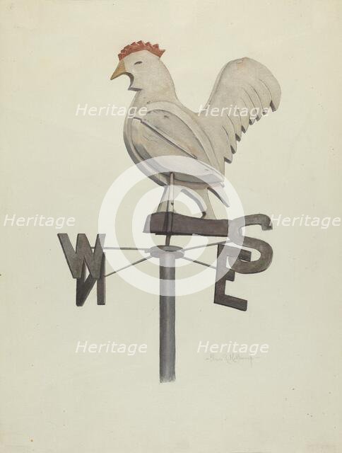 Weather Vane, c. 1941. Creator: Elmer K Kottcamp.