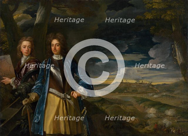 Generals Michael and John Richards, Battle of Belgrade, 1688, (1675-1723). Creator: Sir Godfrey Kneller.