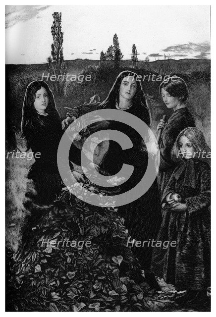 'Autumn Leaves', 1895.Artist: Henry Macbeth-Raeburn