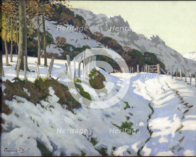 Peninsula, winter, c1932. Creator: Archibald Frank Nicoll.