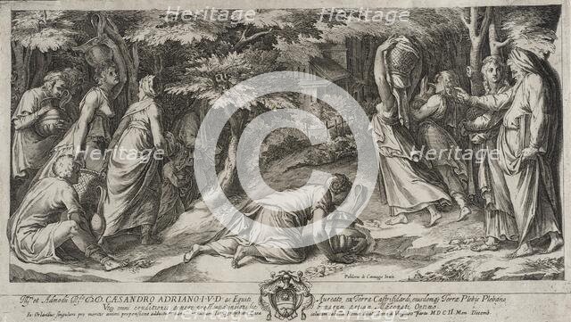 Israelites Departing Egypt, 1576. Creators: Cherubino Alberti, Polidoro da Caravaggio.