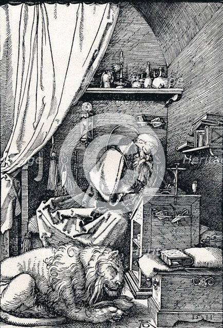 'St Jerome in His Cell', 1511 (1906). Artist: Albrecht Durer.