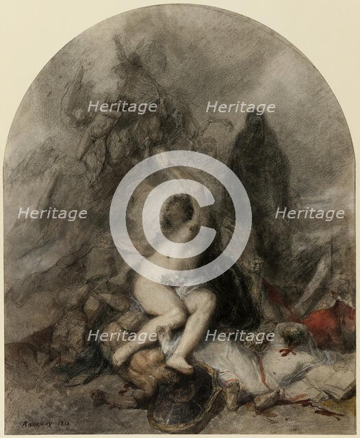Allegory of War, 1860. Creator: Clement-Auguste Andrieux.