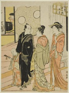 The Tenth Month (Jugatsu), from the series "Twelve Months in the South (Minami juni ko)", c.1783/84. Creator: Torii Kiyonaga.