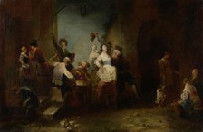 A Merry Company Dancing outside an Inn, c1753. Creator: Januarius Zick