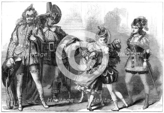 A scene from The Babes in the Wood, at Covent Garden Theatre, London, 1875.Artist: David Henry Friston