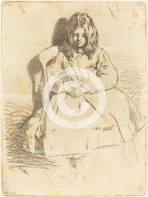 Annie Seated, 1858. Creator: James Abbott McNeill Whistler.