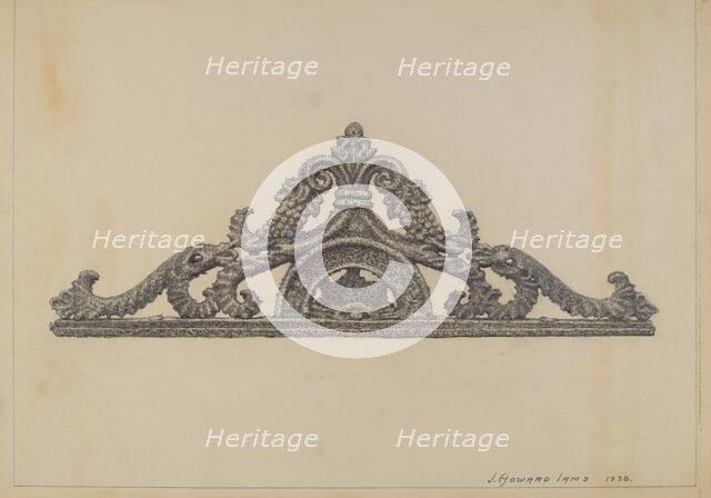 Cast Iron Gate Top, 1938. Creator: J. Howard Iams.