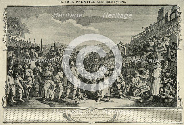 'On The Road To Tyburn', 1747, (1925). Creator: William Hogarth.