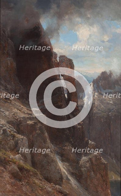 Dolomites landscape, Between 1874 and 1880. Creator: Compton, Edward Theodore (1849-1921).